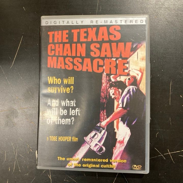 Texasin moottorisahamurhat (1974) DVD (VG/M-) -kauhu-